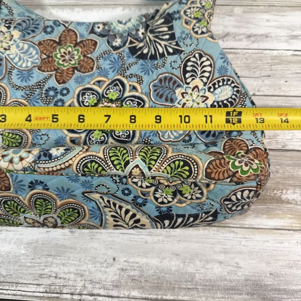 VERA‎ BRADLEY BALI BLUE CROSSBODY HIPSTER SUMMER 2009 SOME SIGNS OF WEAR
